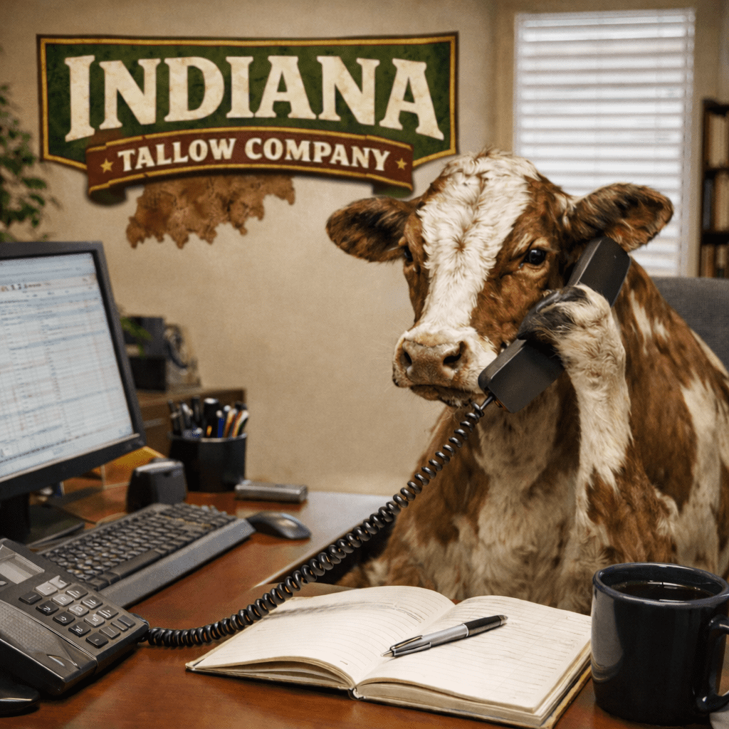 Contact Indiana Tallow Indiana Lip Balm Cow